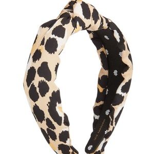 Lele Sadoughi Silk Leopard headband